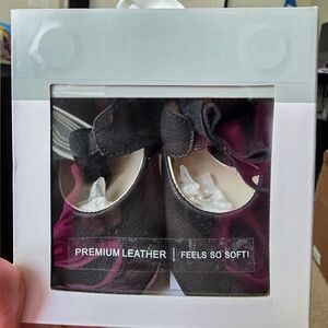 Robeez Sofia Black Leather Shoes